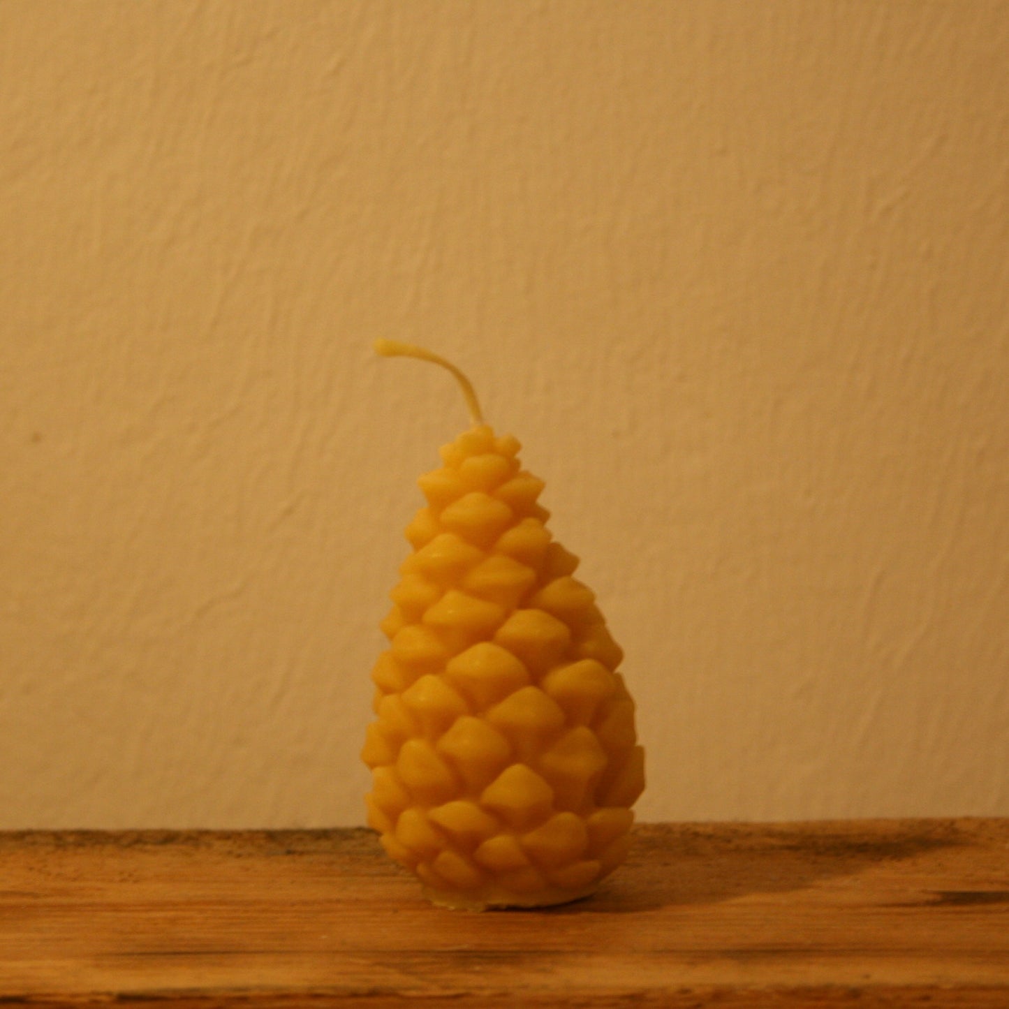 Bienenwachskerze - Tannenzapfen